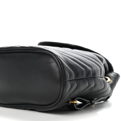 Gucci Calfskin Matelasse GG Marmont Flap Backpack Black 6 of 11