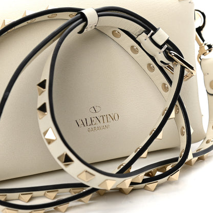 Valentino Garavani Calfskin Mini Rockstud Crossbody Bag Ivory 10 of 12