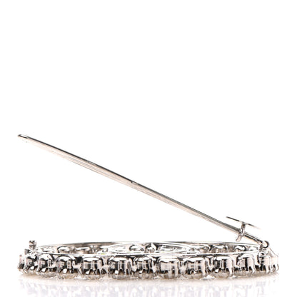 Gucci Crystal Interlocking G Hair Clip Silver 4 of 5