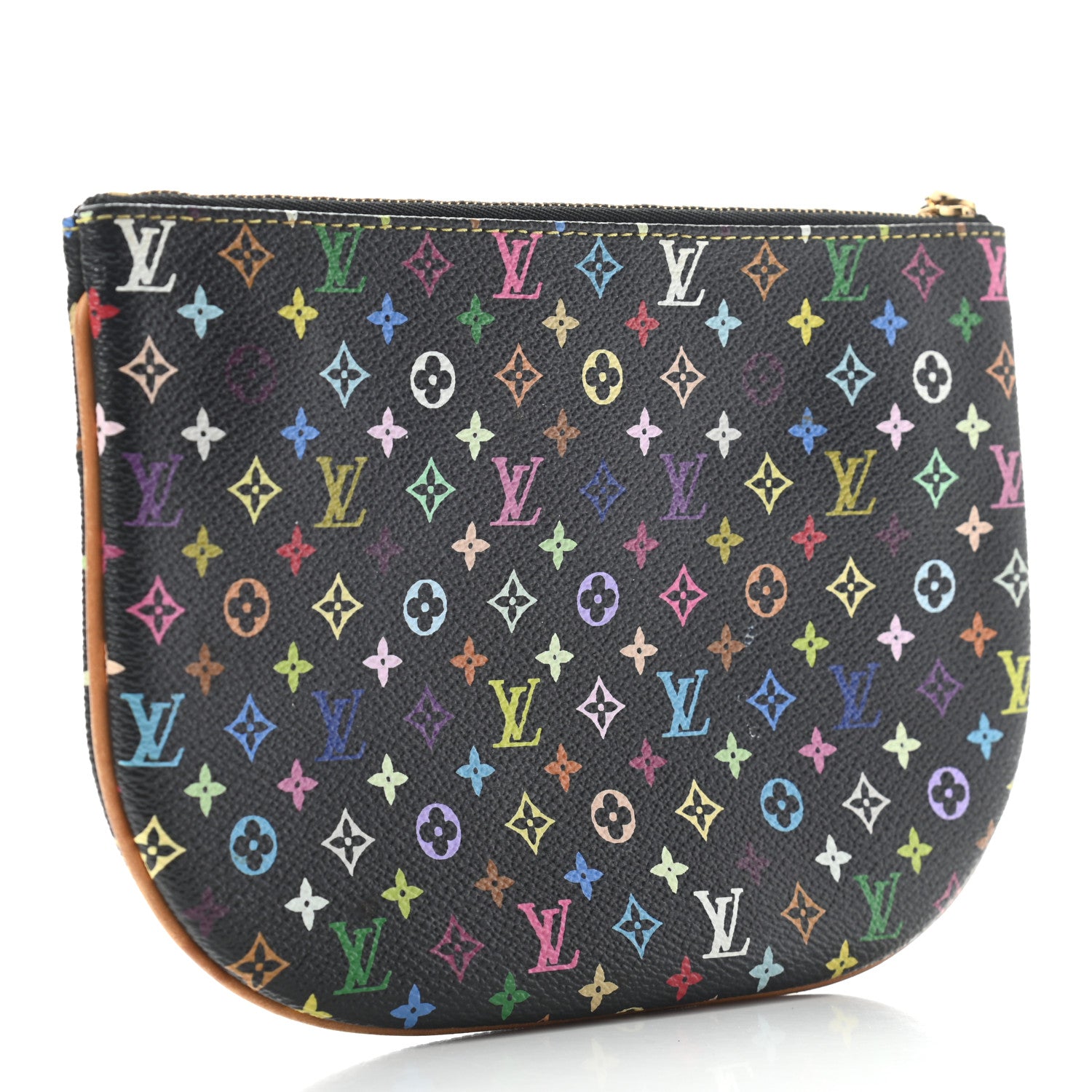 Louis Vuitton Monogram Multicolor Pochette Plate GM Black 3 of 8