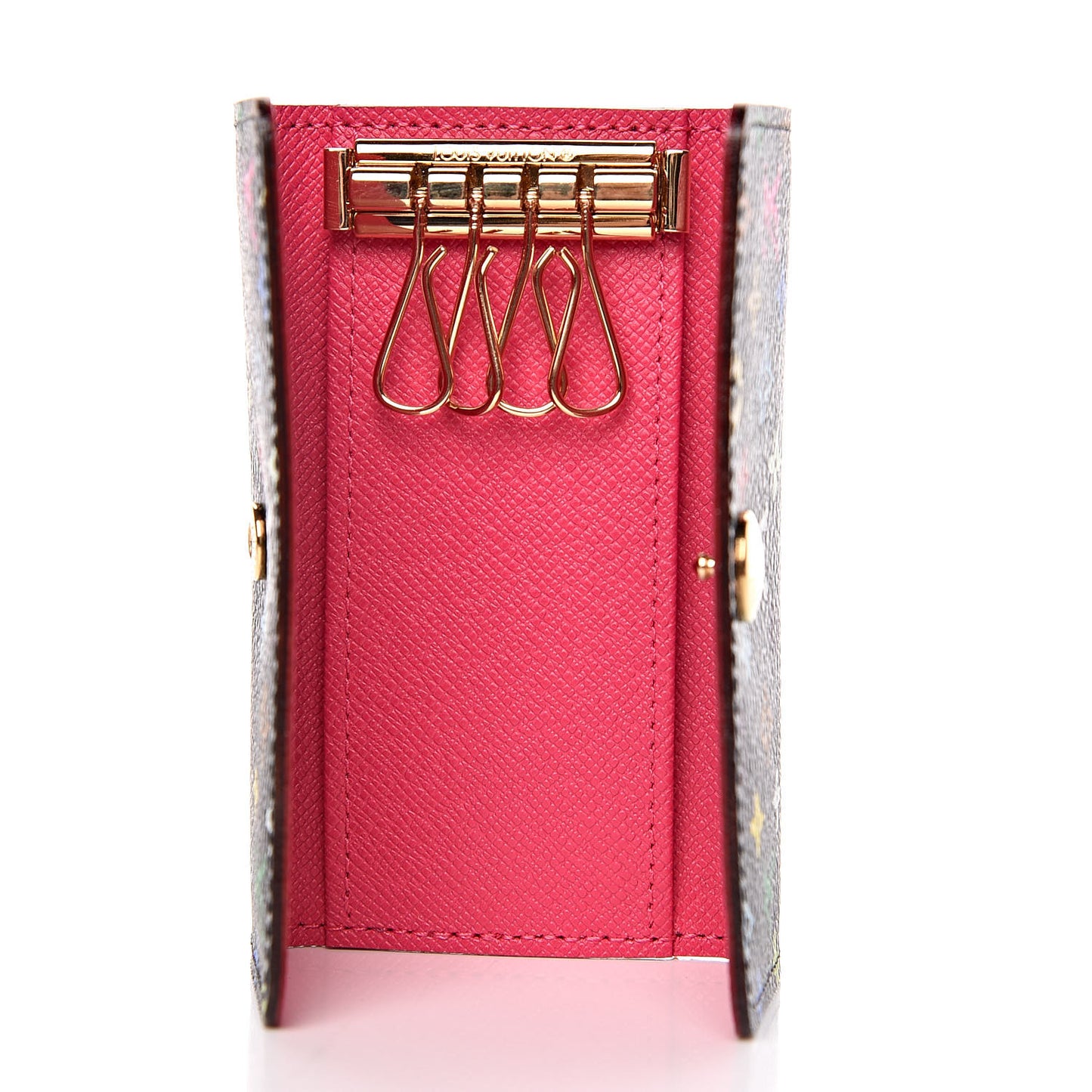 Monogram Multicolor Multicles 4 Key Holder Black Grenade