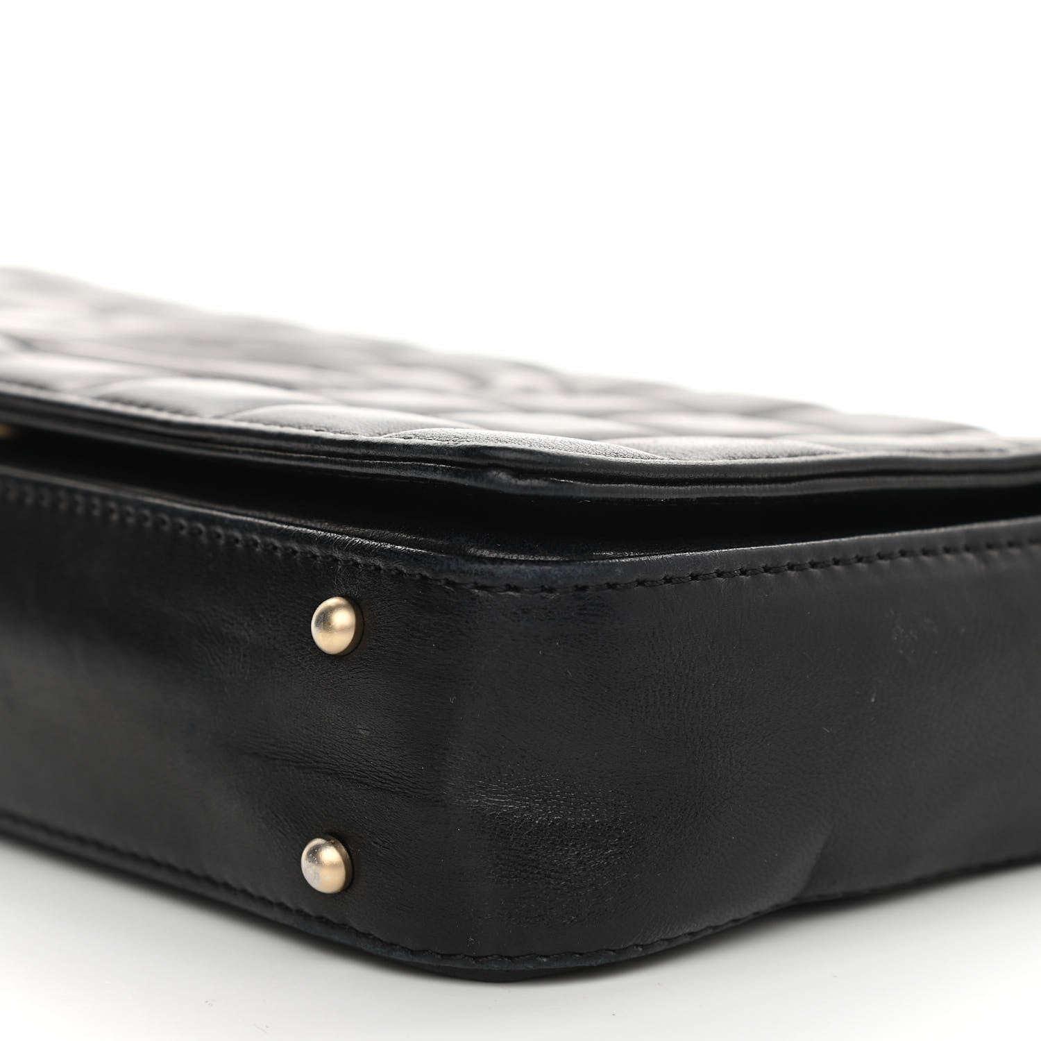 Chanel Lambskin Quilted CC Chocolate Bar Flap Black 9 of 16