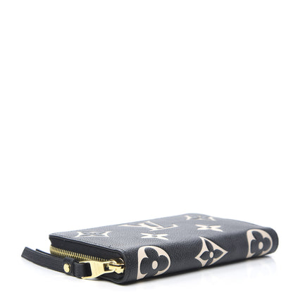 Louis Vuitton Empreinte Monogram Giant Zippy Wallet Black Beige 4 of 8
