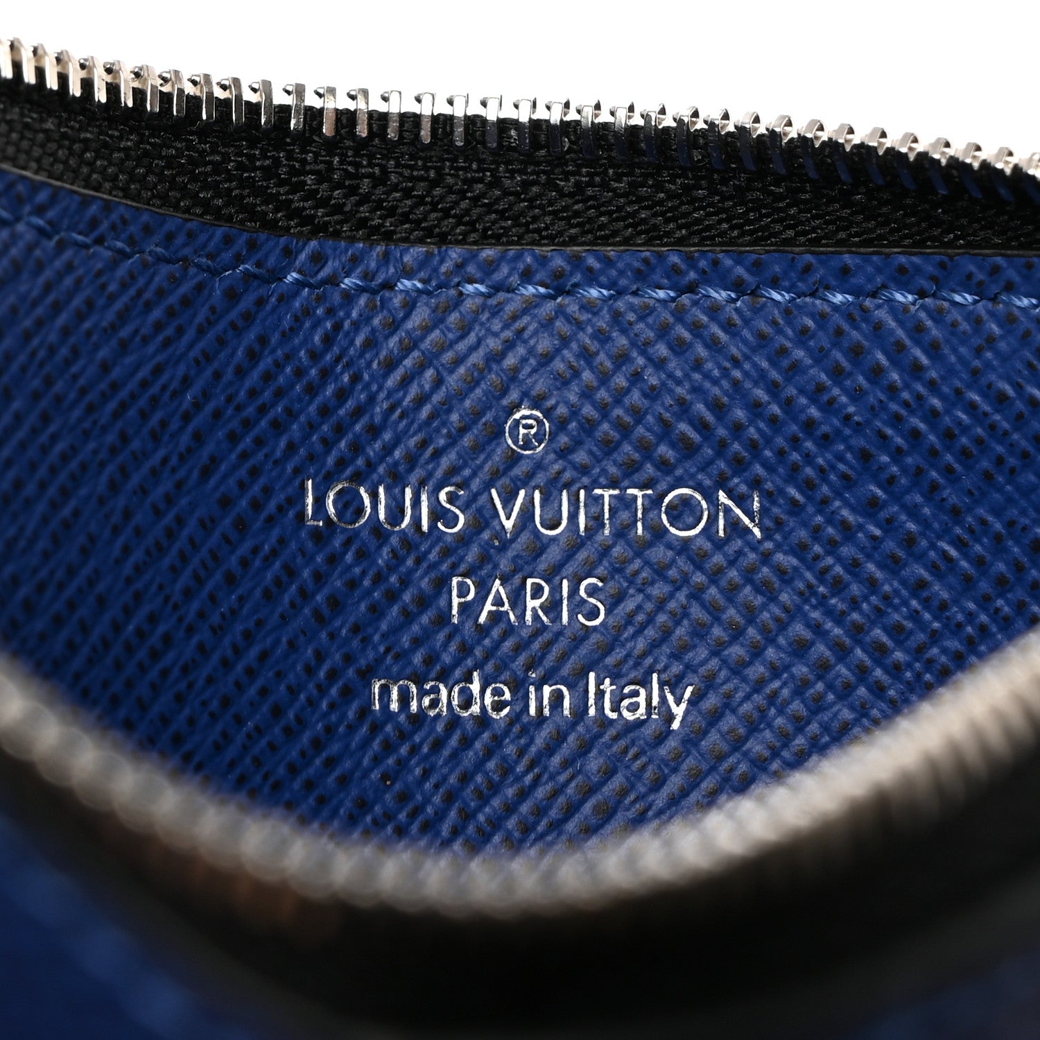 Louis Vuitton Monogram Taiga Coin Card Holder Cobalt 6 of 6