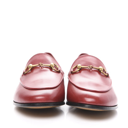 Gucci Calfskin Womens Jordaan Loafers 36.5 Hibiscus Red 2 of 11