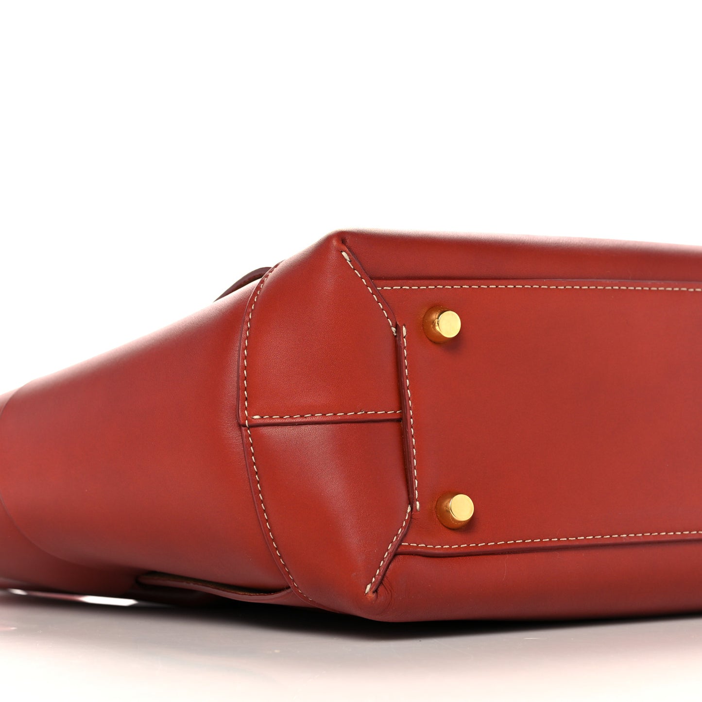 French Calfskin Maxi Intrecciato Medium Arco Red