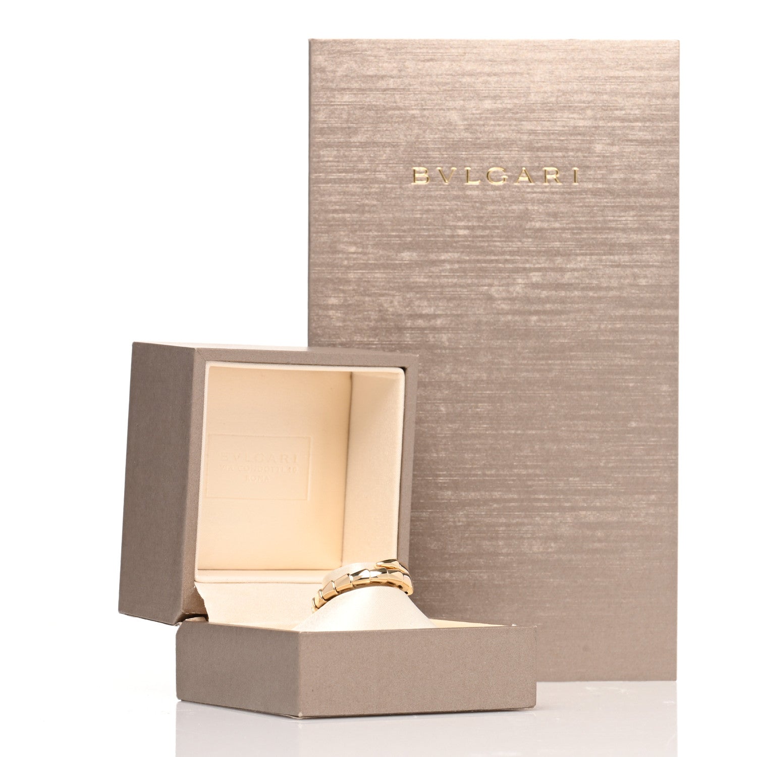 Bulgari 18K Yellow Gold Serpenti Viper Ring XL 5 of 5