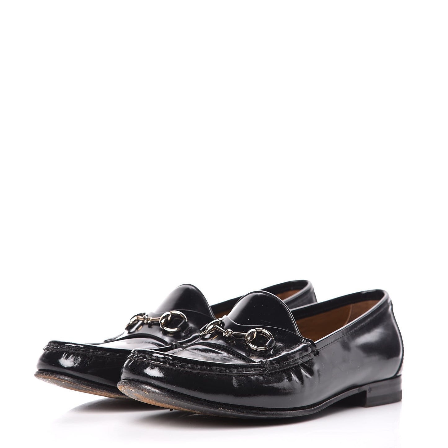 Regent Calfskin Womens 1953 Horsebit Loafers 38.5 Black