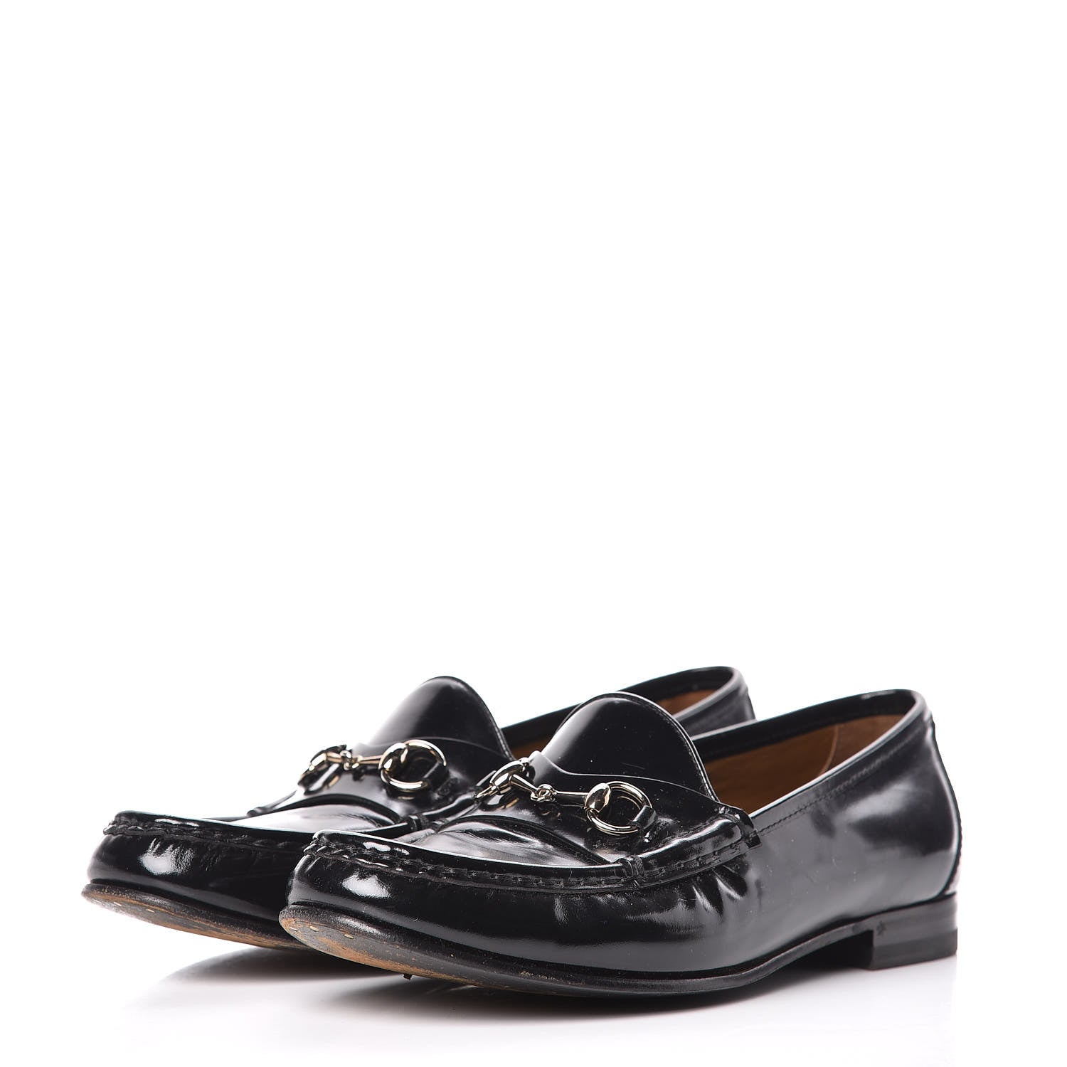 Gucci Regent Calfskin Womens 1953 Horsebit Loafers 38.5 Black 3 of 13