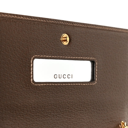 Gucci GG Supreme Monogram Web Ophidia Wallet On Chain Brown 7 of 11