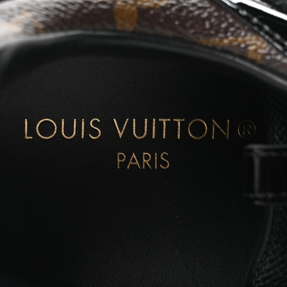 Louis Vuitton Suede Monogram Run Away Sneakers 37 Black 8 of 9
