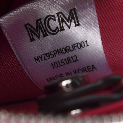 MCM Patent Monogram Key Pouch Red 9 of 10