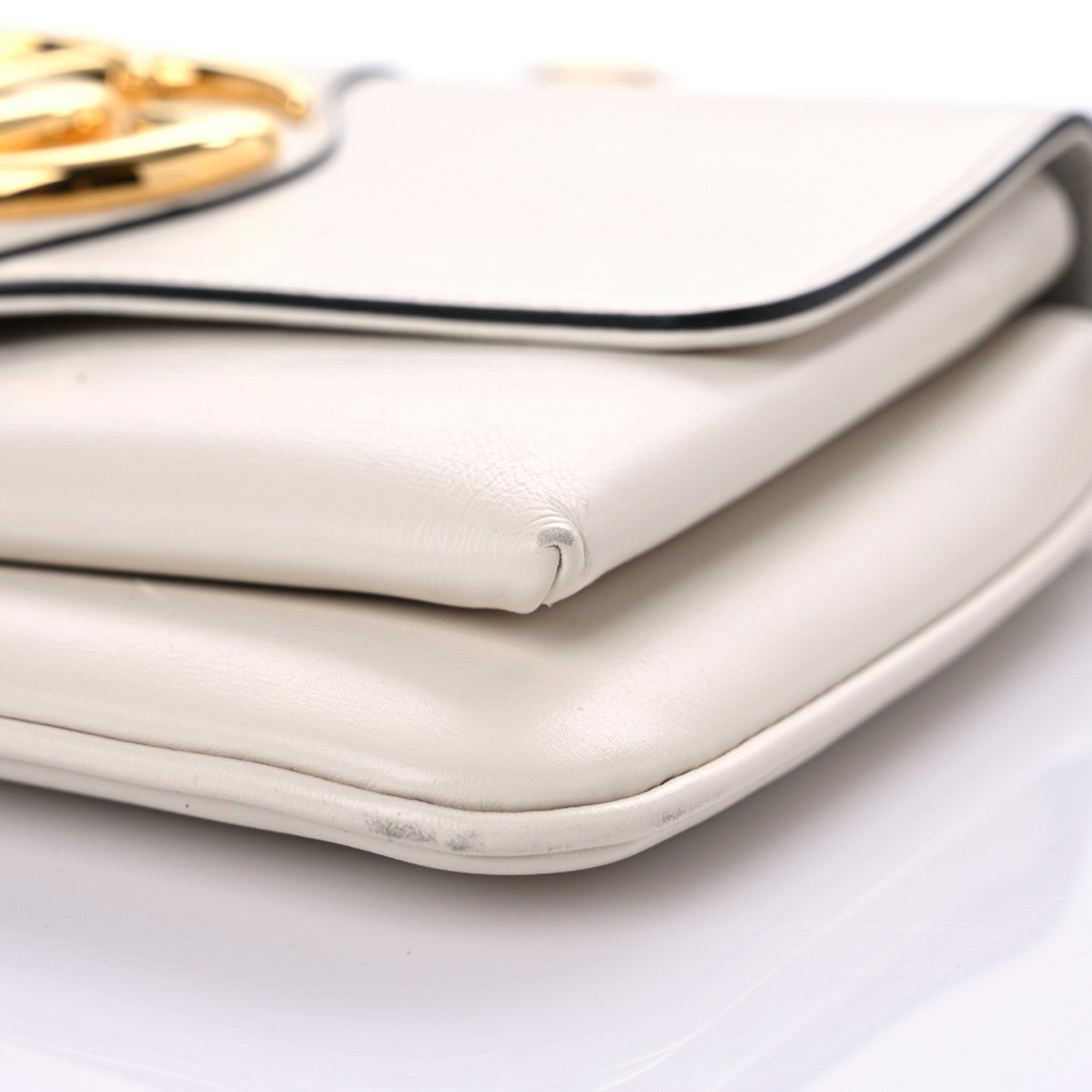 Gucci Calfskin Small Arli Flap Shoulder Bag Mystic White 6 of 13