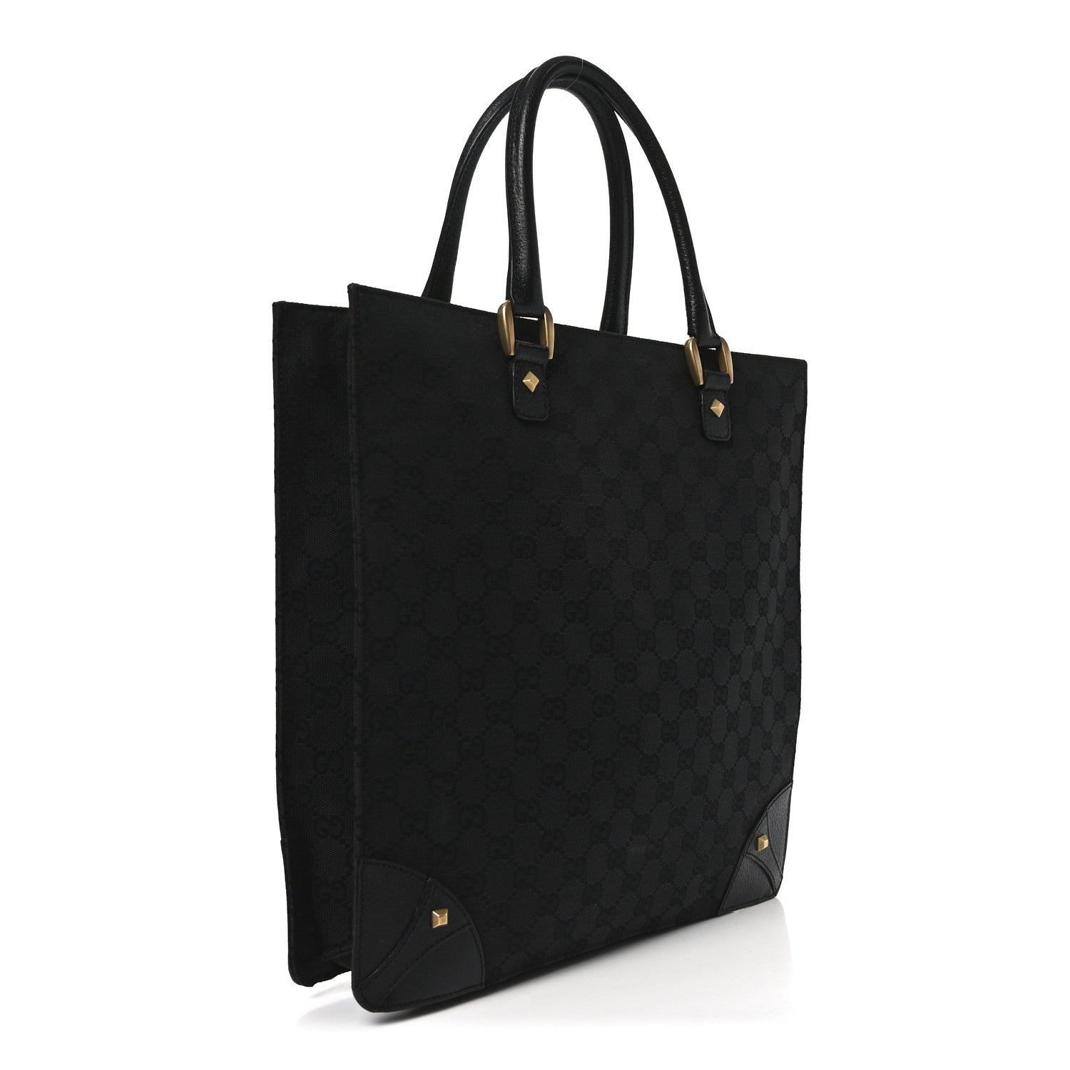 Gucci Monogram Tote Black 3 of 10
