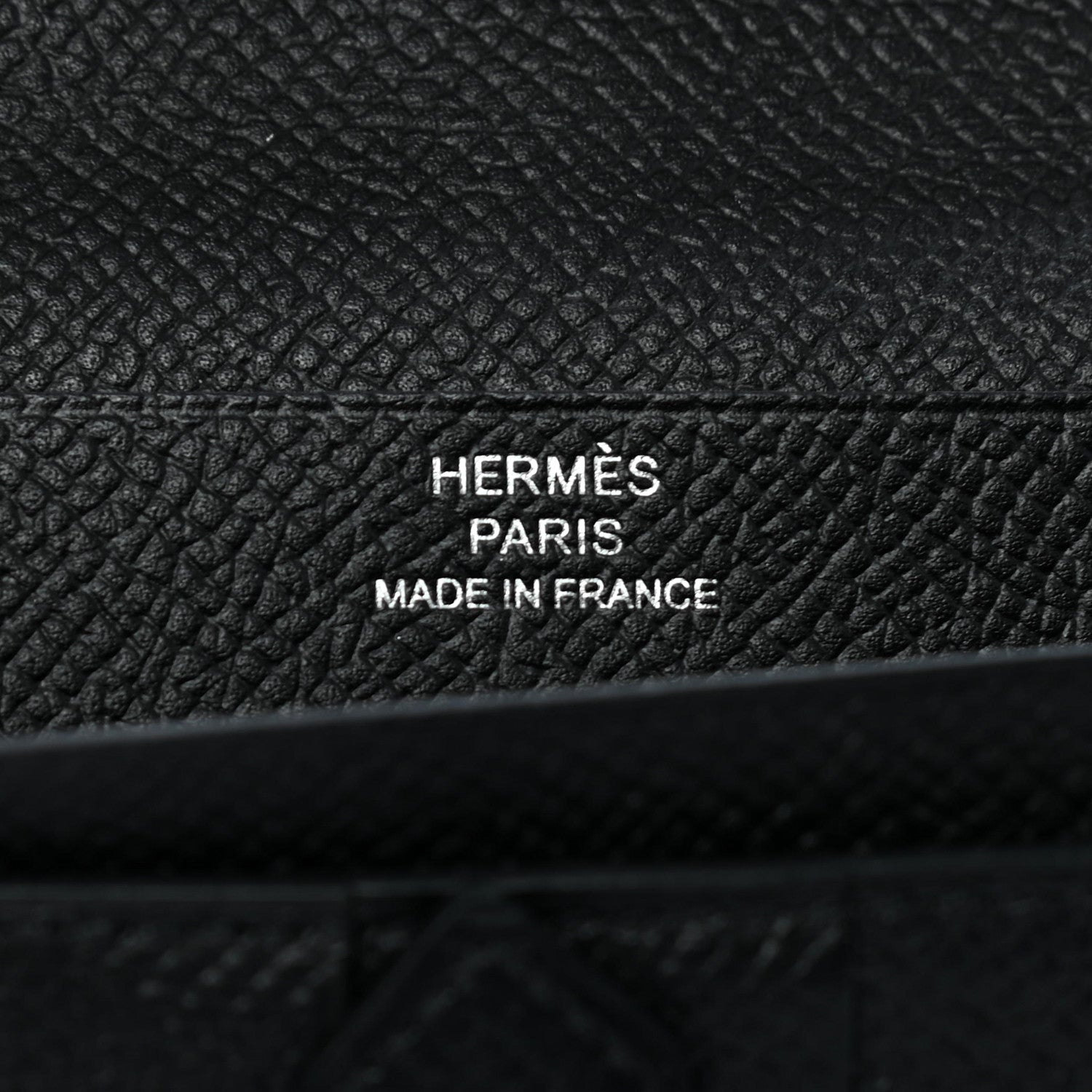 Hermes Epsom Bearn Gusset Wallet Black 6 of 9
