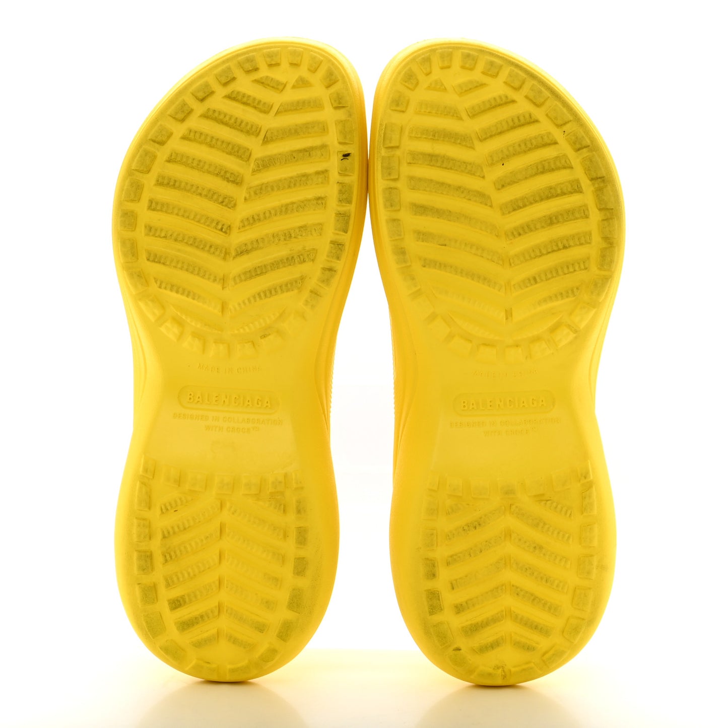 X CROCS Rubber Womens Pool Slides 40 Lemon