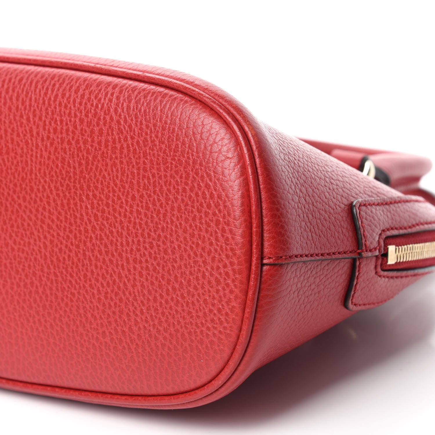 Gucci Dollar Calfskin Small GG Charm Dome Bag Red 7 of 10