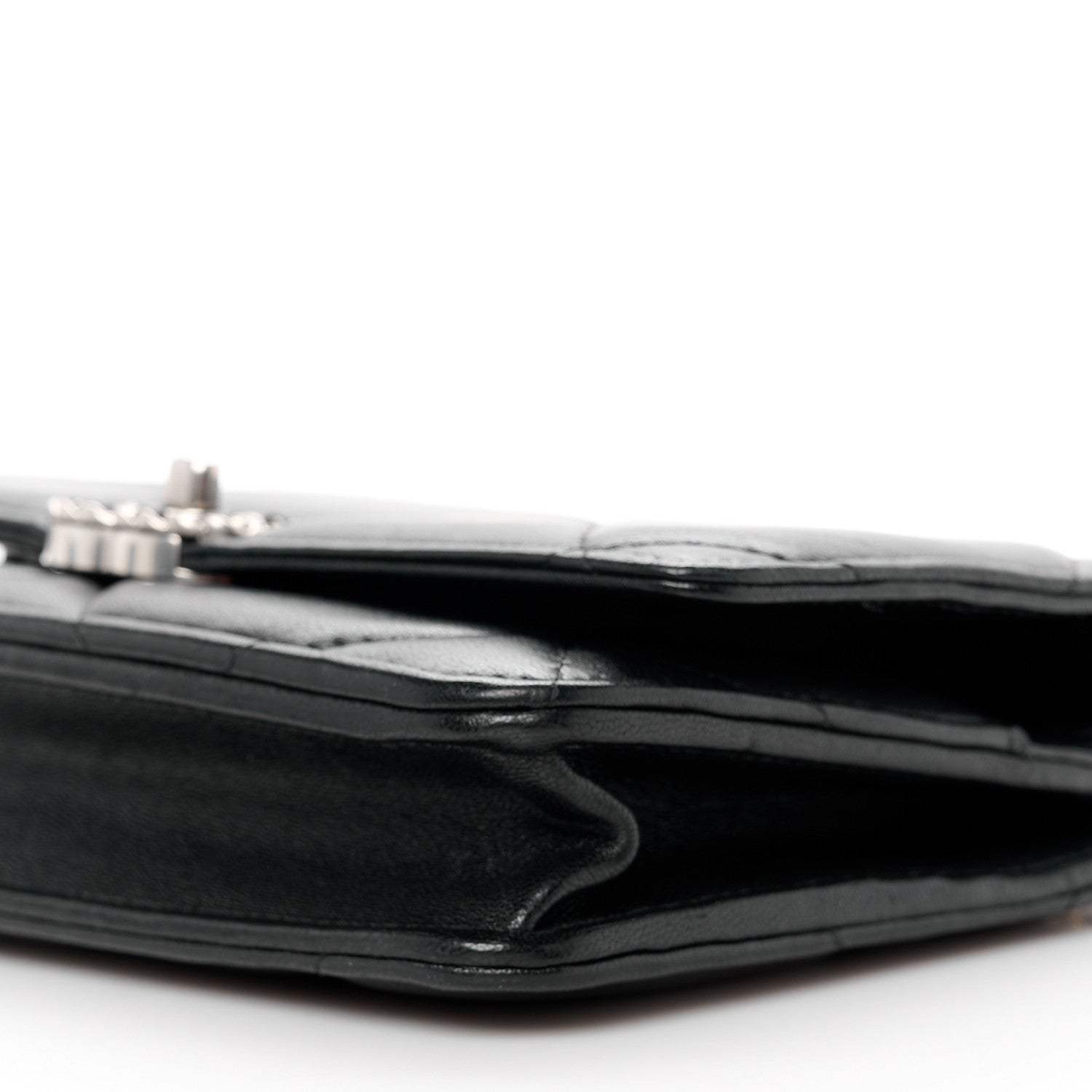 Chanel Lambskin Quilted Chanel 19 Wallet On Chain WOC Black 11 of 11