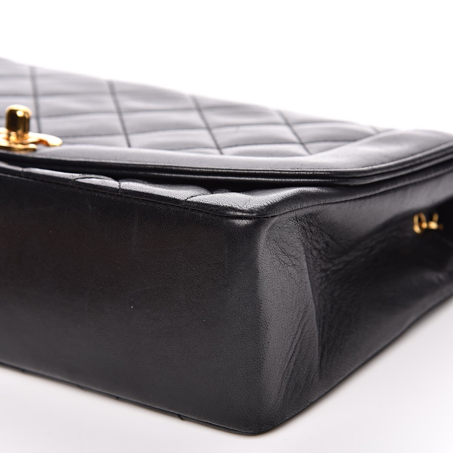 Chanel Lambskin Quilted Medium Single Flap Black 9 of 16