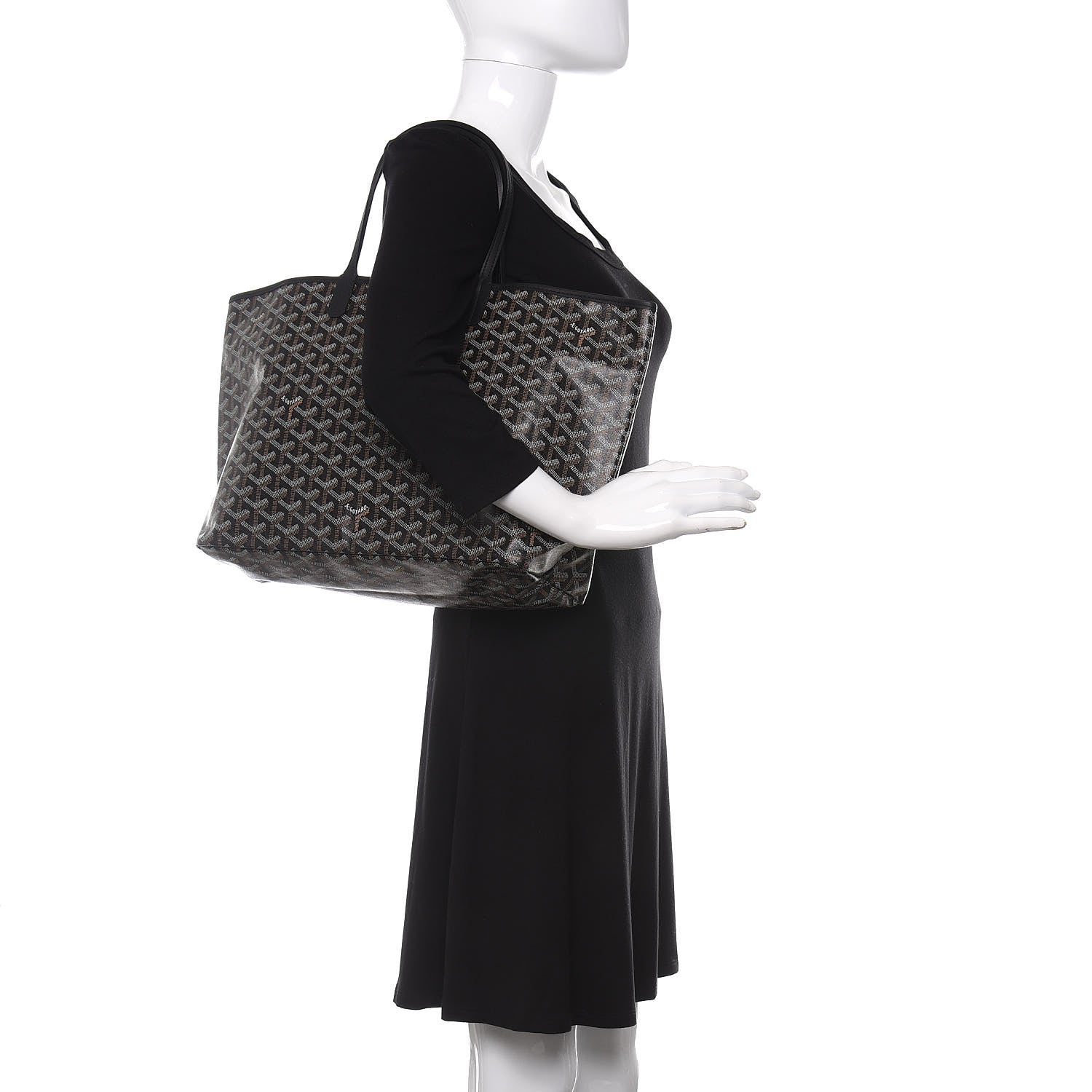 Goyard Goyardine Saint Louis GM Black 2 of 9