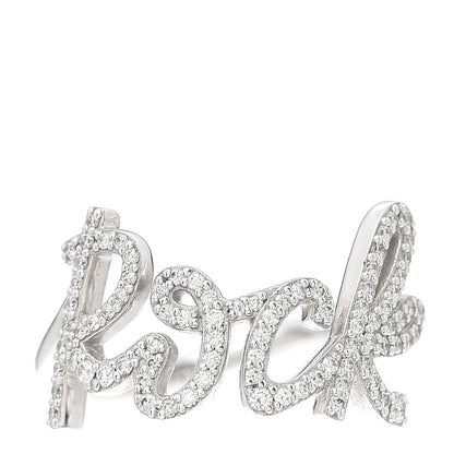 Tiffany 18K White Gold Diamond Small Paloma's Graffiti Rock Ring 52 6 1 of 5