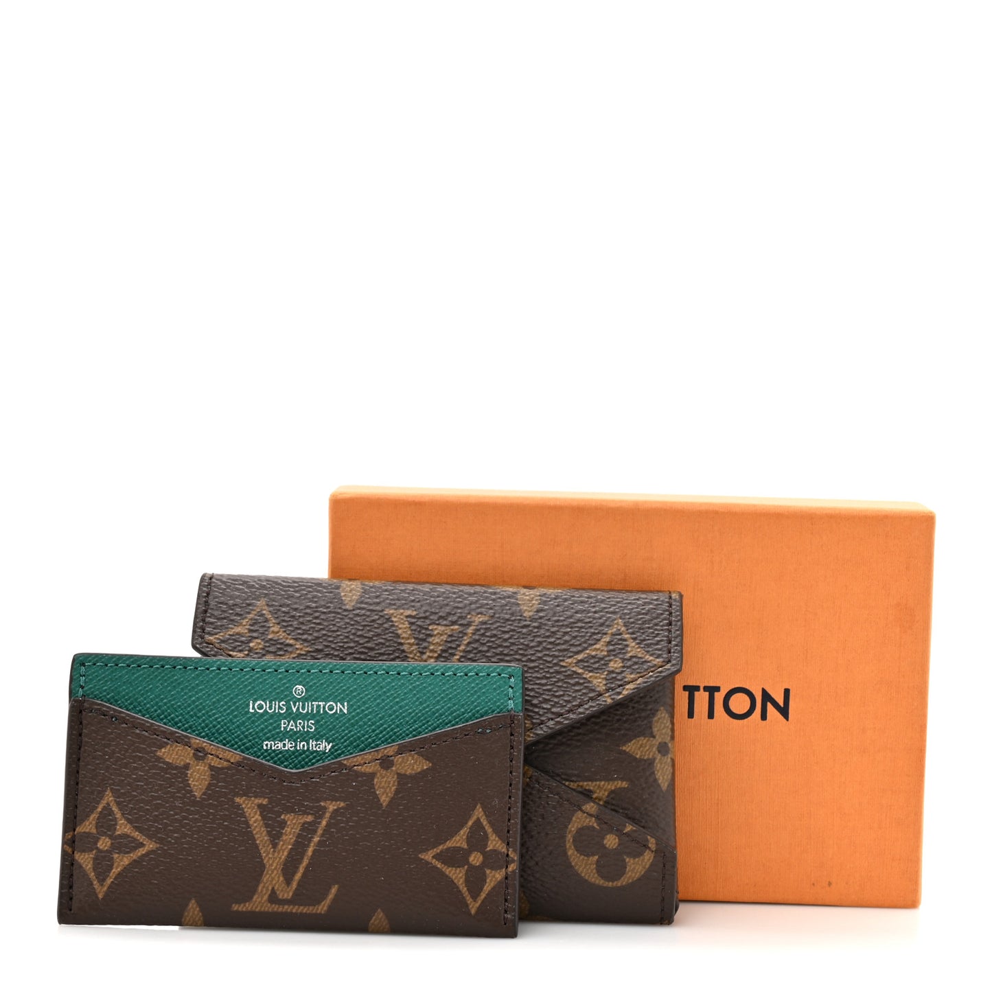 Monogram LV Colormania Kirigami Card Holder Borneo Green