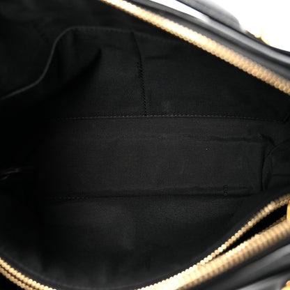Fendi Vitello Dolce Diagonal Embossed Medium By The Way Boston Bag Black 5 of 10