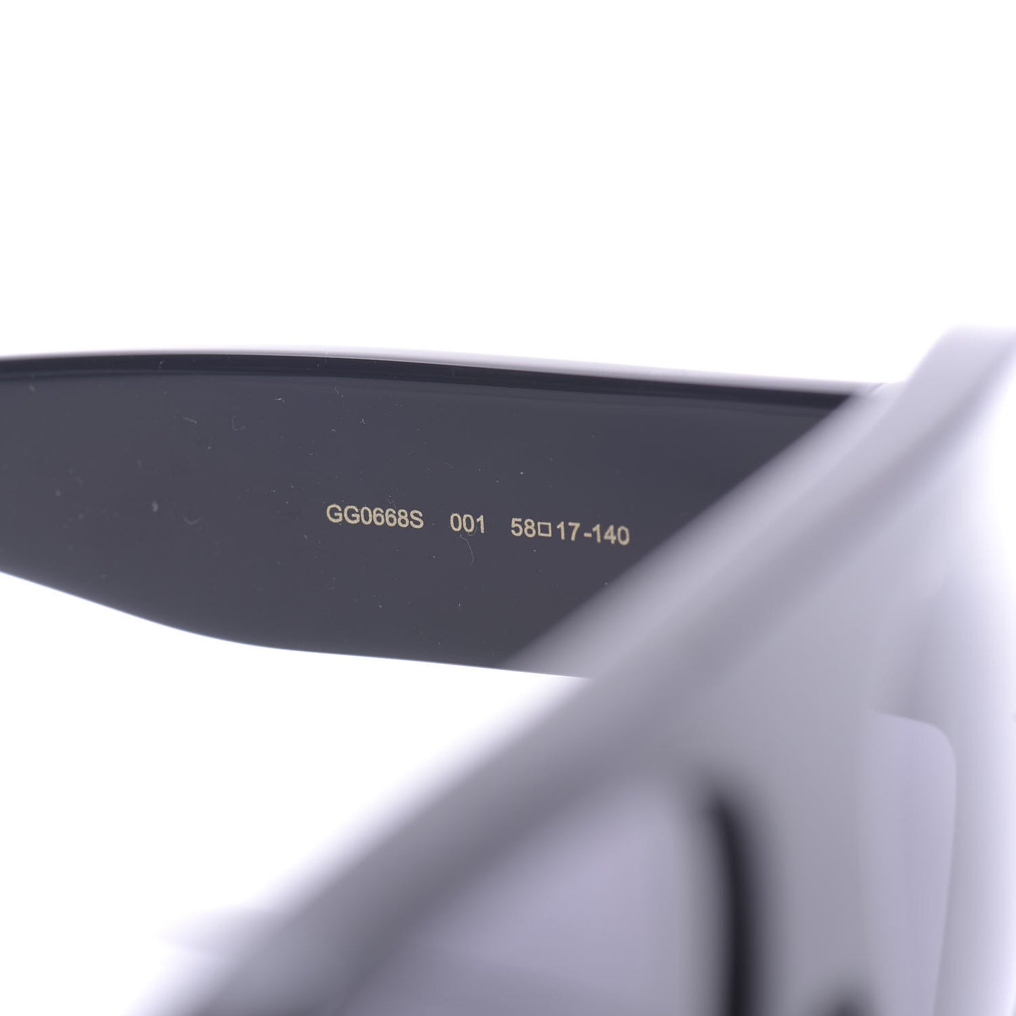 Acetate Aviator Sunglasses GG0668S Black