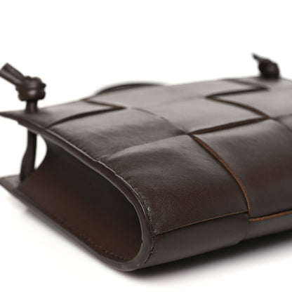 Bottega Veneta Lambskin Intreccio Mini Cassette Bag Light Brown 8 of 9