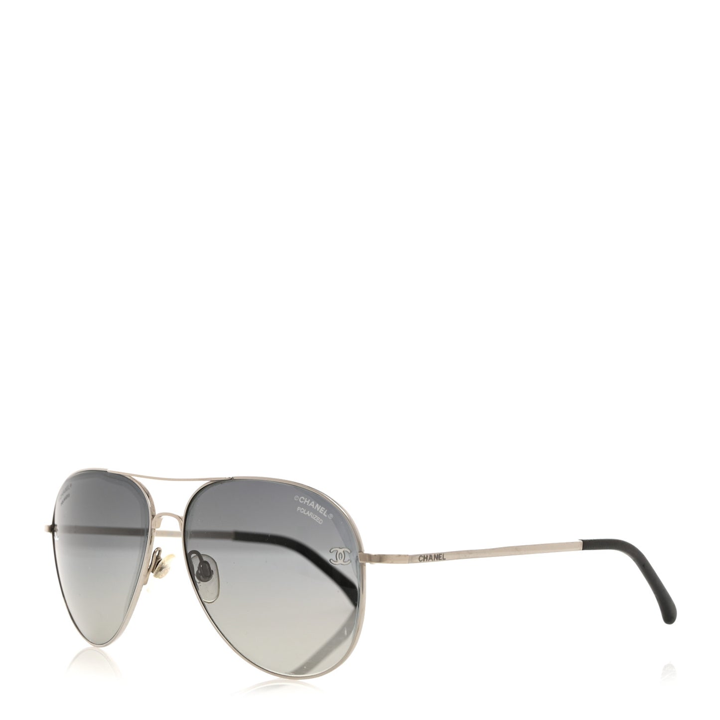 Aviator CC Sunglasses 4189-T-Q Silver Black