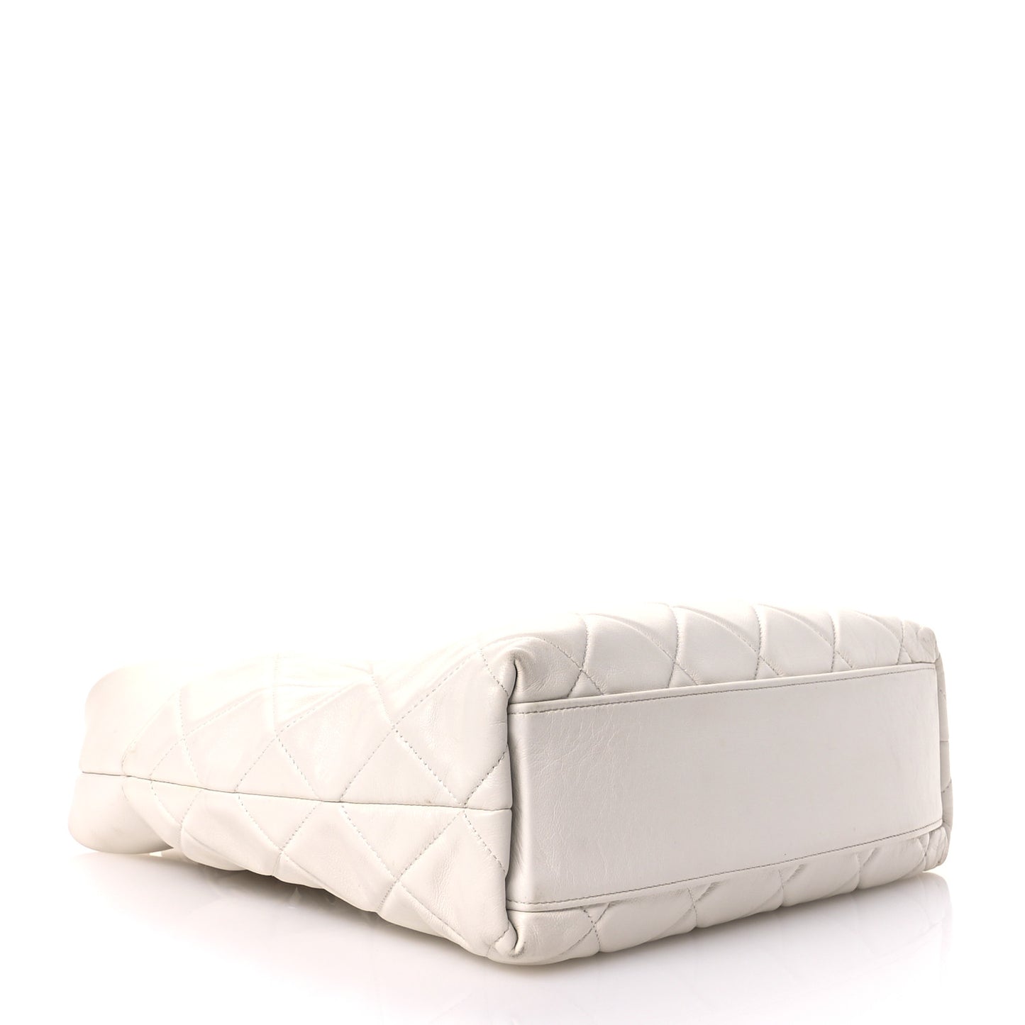 Calfskin Quilted Close To Me Hobo White