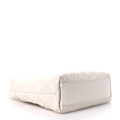 Chanel Calfskin Quilted Close To Me Hobo White 4 of 11