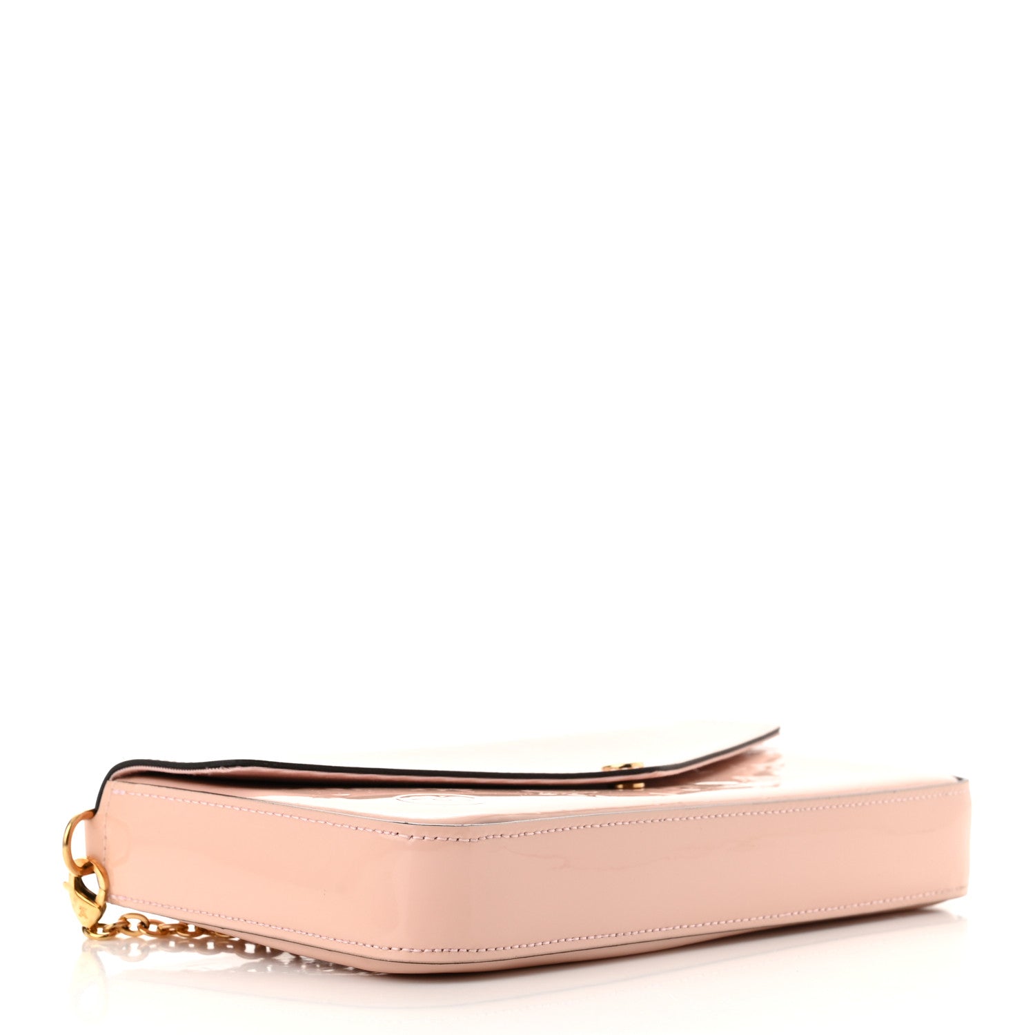 Louis Vuitton Vernis Felicie Chain Wallet Rose Ballerine 5 of 12