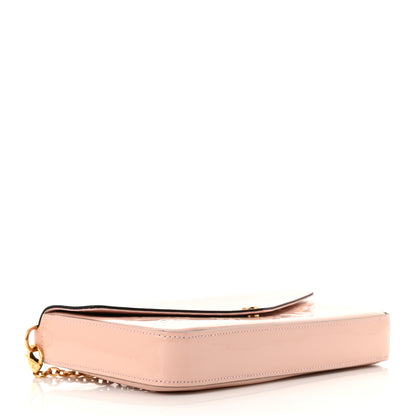 Louis Vuitton Vernis Felicie Chain Wallet Rose Ballerine 5 of 12