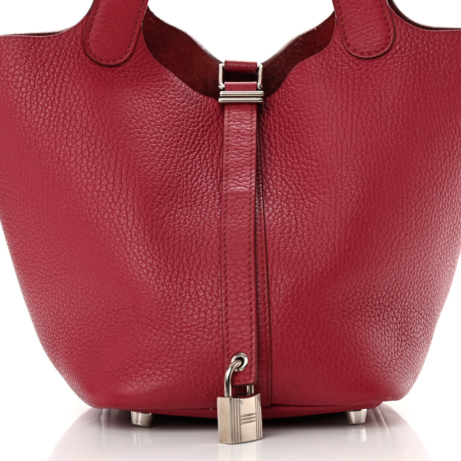 Hermes Taurillon Clemence Picotin Lock 18 PM Rubis 8 of 16