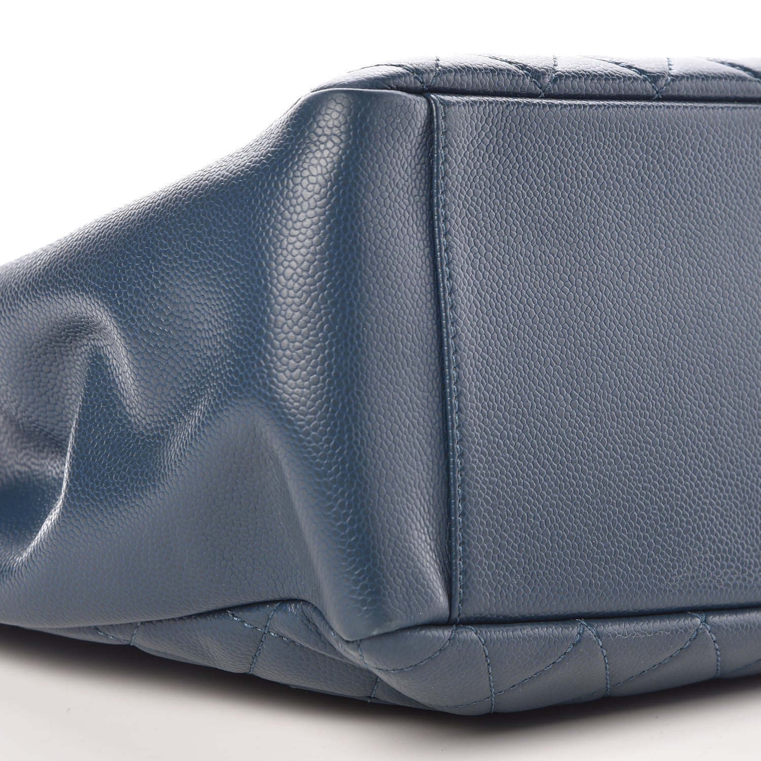 Chanel Caviar Quilted Grand Shopping Tote GST Dark Blue 8 of 9