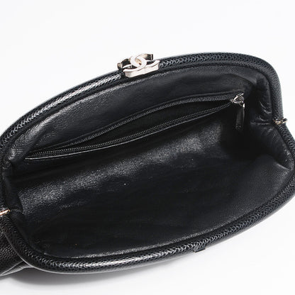 Chanel Caviar Quilted Timeless Clutch Black 5 of 7