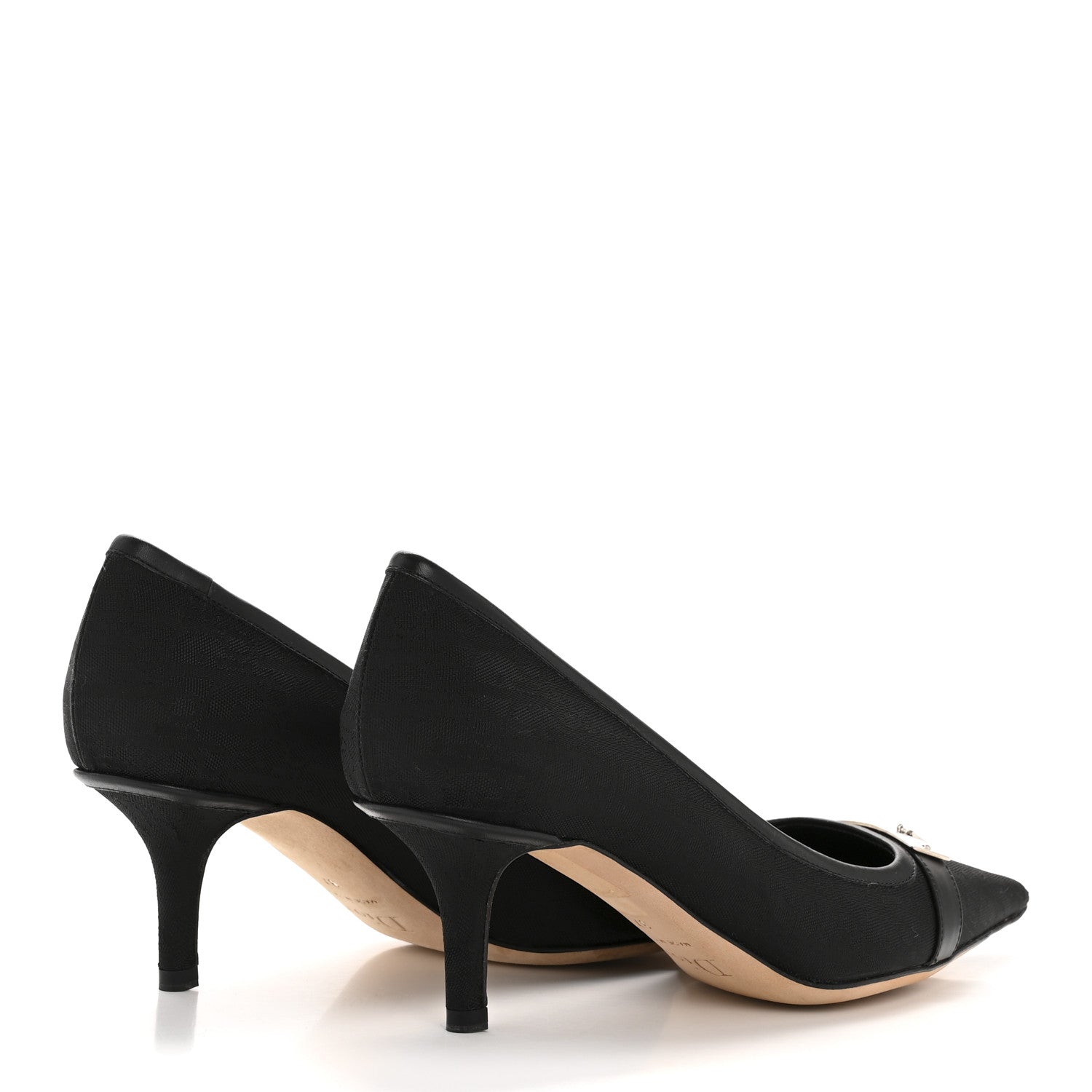 Christian Dior Oblique Canvas Street Chic Pumps 37 Black 5 of 11
