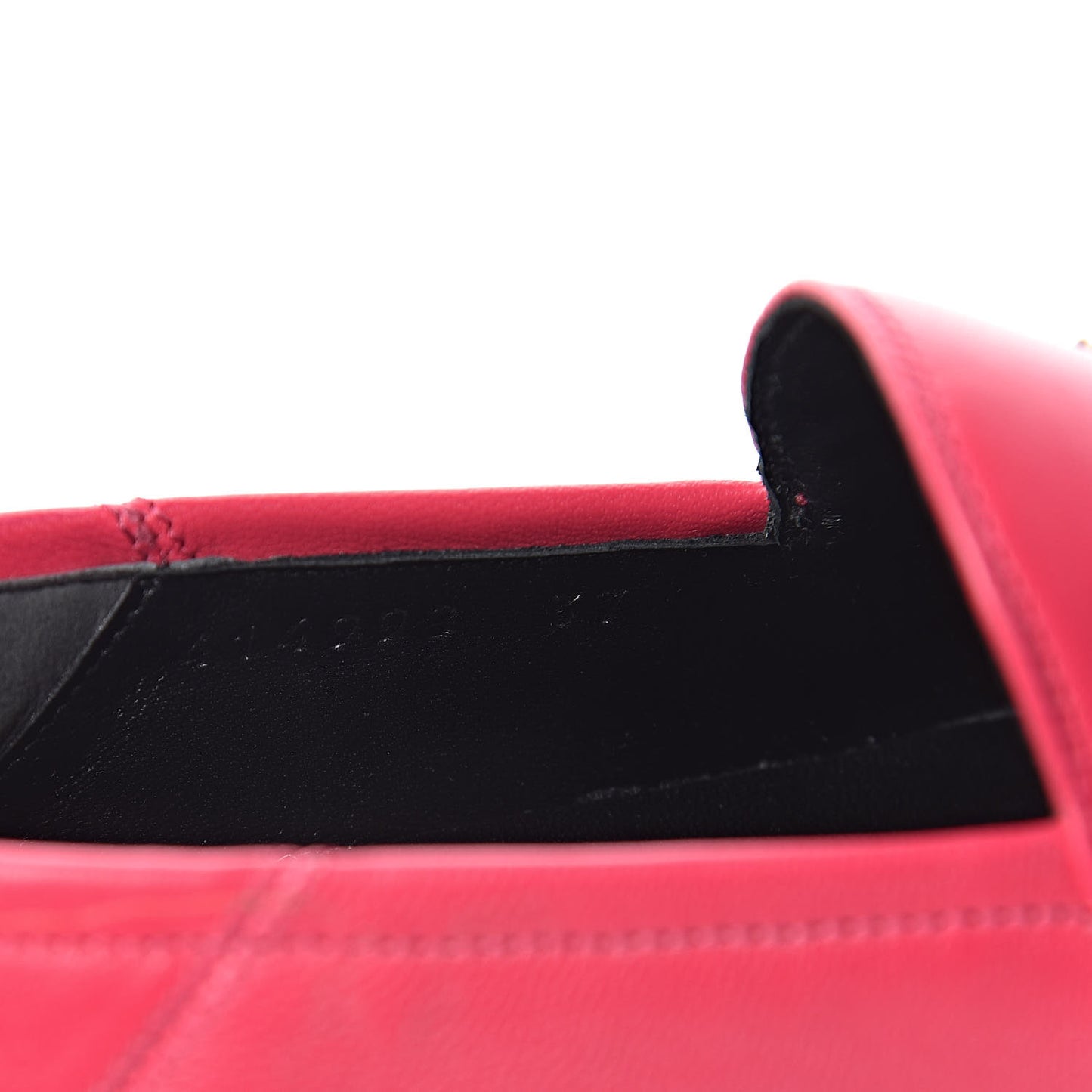 Lambskin Womens Brixton Horsebit Loafers 37 Hot Pink
