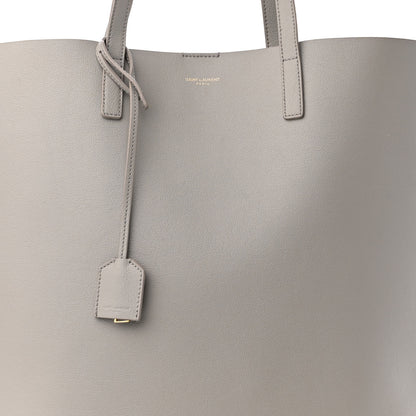 Saint Laurent Calfskin North-South Shopping Tote Oyster Grey 8 of 11