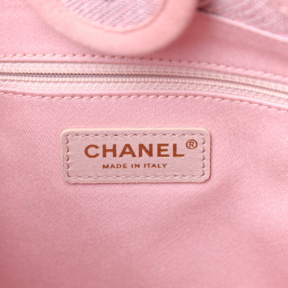 Chanel Mixed Fibers Calfskin Mini Deauville Tote Rose Pink 6 of 10