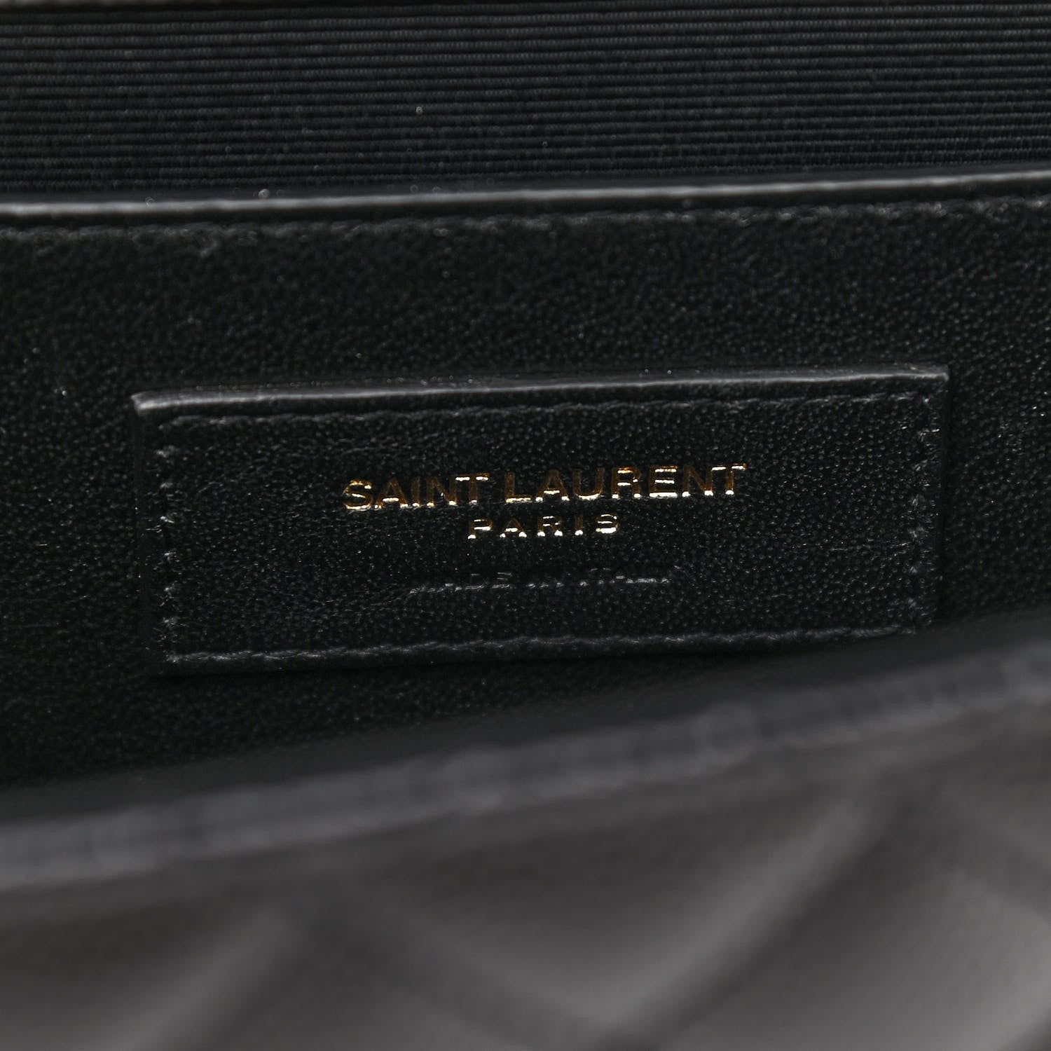 Saint Laurent Grain De Poudre Textured Mixed Matelasse Triquilt Medium Monogram Satchel Black 6 of 10