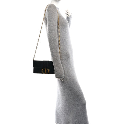 Christian Dior Calfskin 30 Montaigne Chain Pouch Black 2 of 10