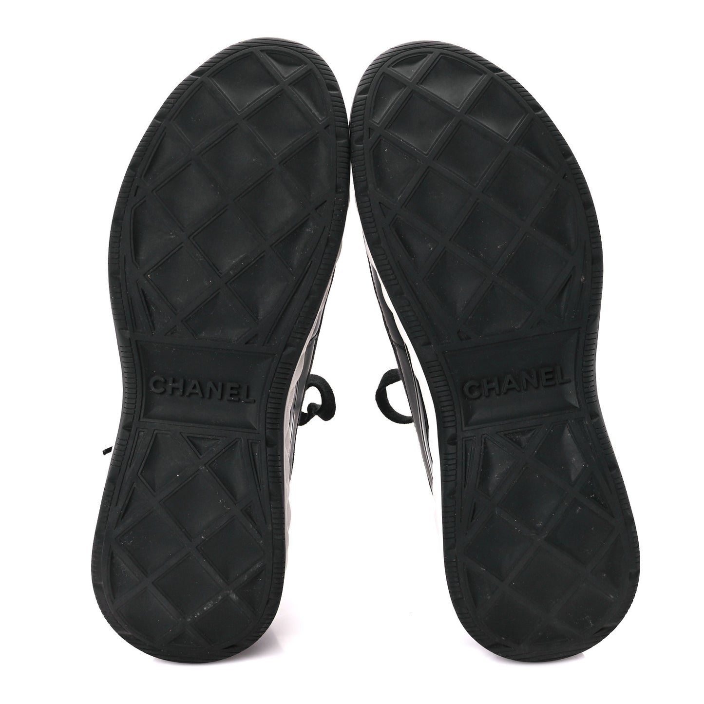 Velvet Calfskin Mixed Fibers CC Sneakers 40 Black