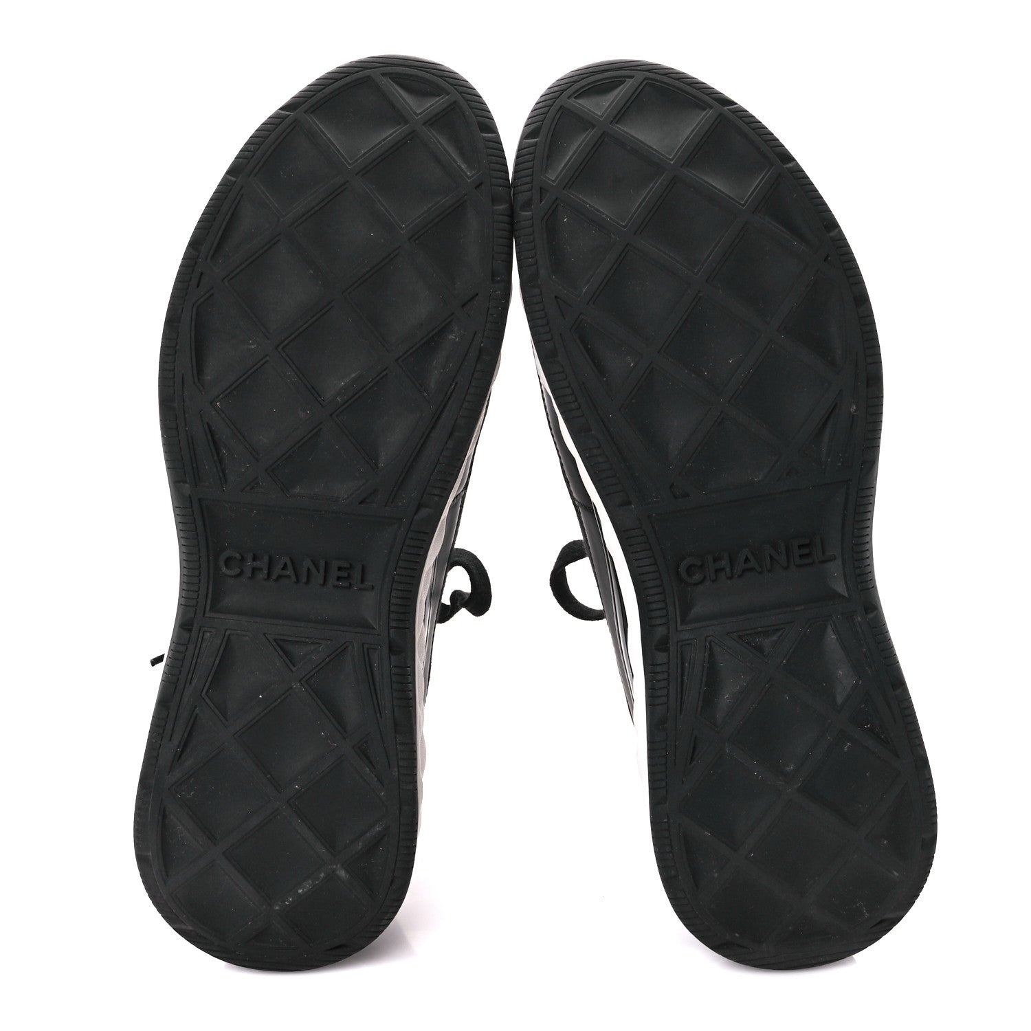 Chanel Velvet Calfskin Mixed Fibers CC Sneakers 40 Black 5 of 8