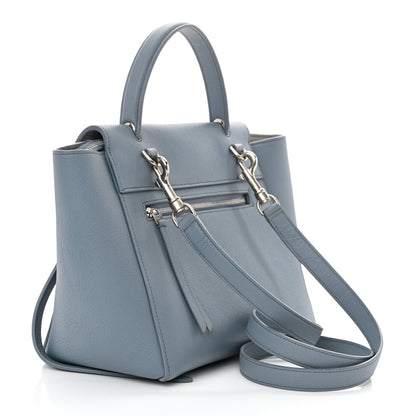 Celine Grained Calfskin Micro Belt Bag Washed Blue 3 of 11