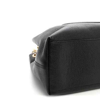 Gucci Pebbled Calfskin Medium Soho Chain Shoulder Bag Black 9 of 10