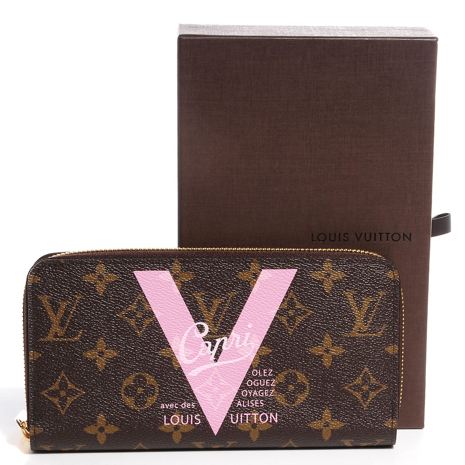 Louis Vuitton Monogram Capri V Zippy Wallet Rose Ballerine 5 of 8