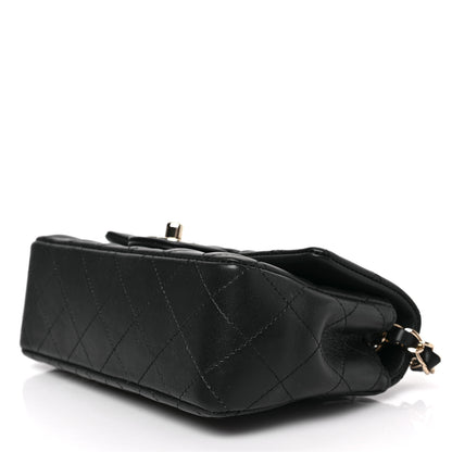 Chanel Lambskin Quilted Mini Rectangular Flap Black 9 of 9