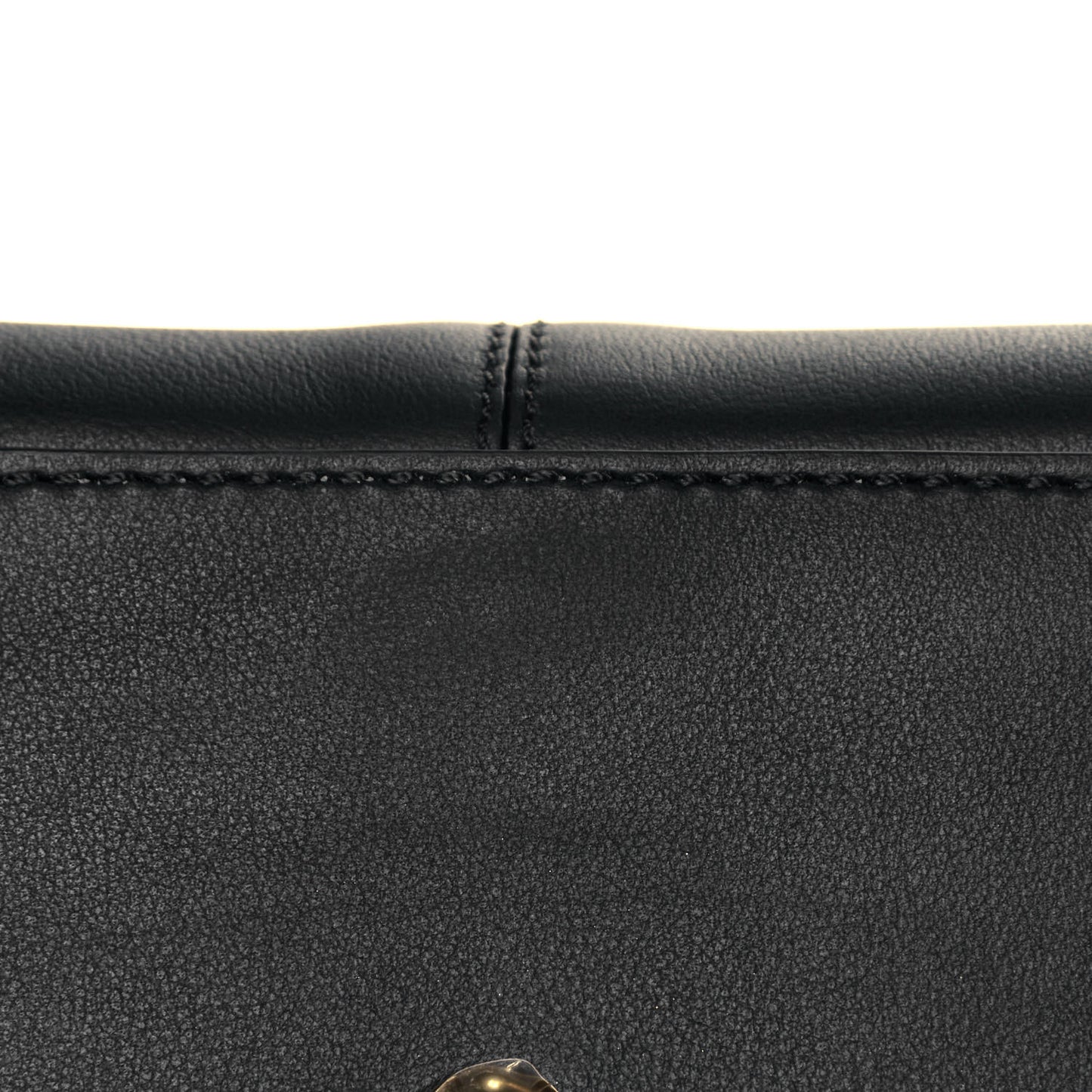 Vitello Seta Glazed Fabric FF 1974 Medium Peekaboo X-Lite Black Mogano Panna